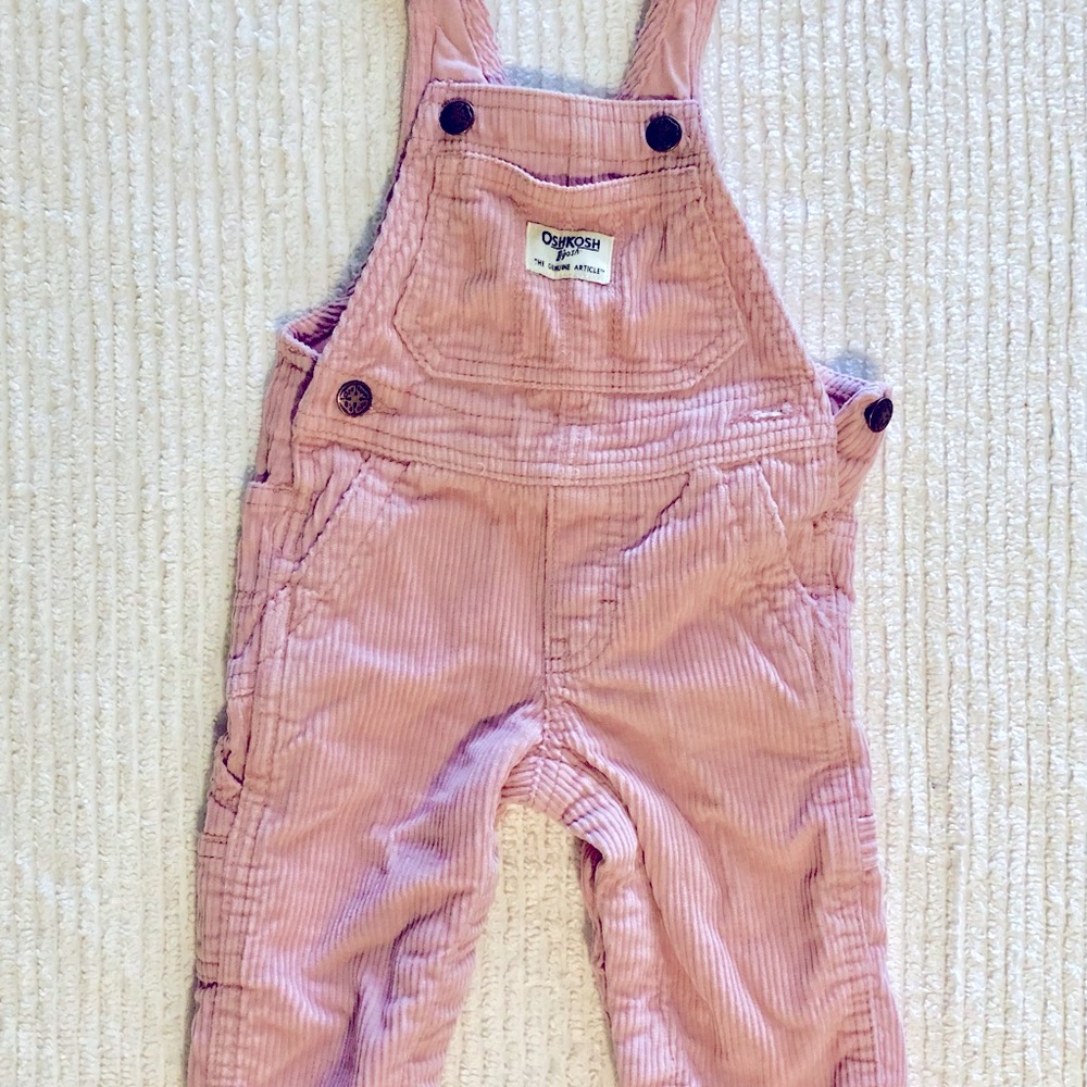 Oshkosh B’gosh Pink Corduroy Overalls-6 months